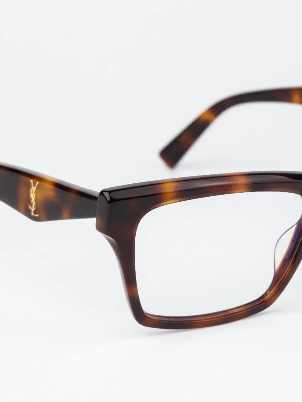 Saint Laurent Women Eyeglasses Havana Rectangular SLM104OPT 003 NEW AUTHENTIC